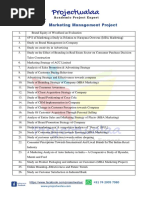 Projectwalaa - Marketing Management Project List