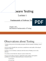 Fundamentals of Software Testing