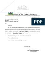 Letter Request 2-doreco-BRGY