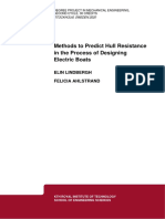 Methods To Predict Hull Resistance in The Process of Designing Electric Boats