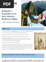 El Maestro - Curandero en El Perú - Historia, Medicina y Magia