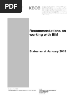 Recommendations On Working With BIM: Status As at January 2018