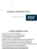 Judicial Affidavit Rule