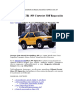 Manual Reparación Taller BLAZER 1999 Chevrolet PDF