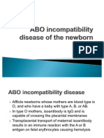 ABO Incompatibility Disease of The Newborn