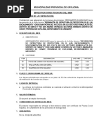 Especificaciones Téc. Herramientas Manuales