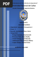 Informe 2 - EQUILIBRIO QUIMICO - Grupo 3