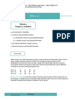 Module 4 Measures of Variability