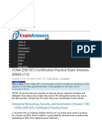 CCNA (200-301) Certification Practice Exam Answers (ENSA v7.0)