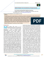 Determination of Methyl Paraben From Cosmetics by UV Spectros