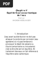 Chapitre 5 - Equilibre Calco - Carbonique de L'eau