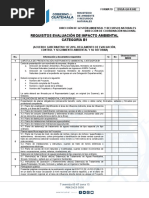 Formato Estudios de Impacto Ambiental Eia