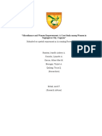 Microfinance and Women Empowerment: A Case Study Among Women in Tuguegarao City, Cagayan