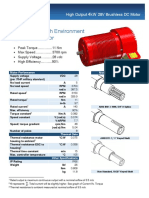 4kW 28vdc Electric Motor Specification Sheet