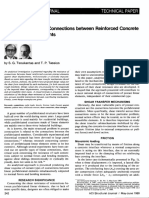 Shear Resistance of Connections Between Reinforced Concrete Linear Precast Elements