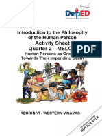 Introduction To The Philosophy of The Human Person 12 LAS 8