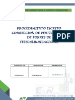 Procedimiento Correccion de Verticalidad de Torre