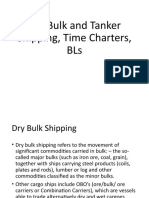 Presentation - Dry Bulk and Tanker Shipping, Time Charters, BLs