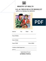 Maternal & Child Health Booklet