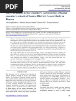 The Safety Practices in The Chemistry Laboratories of Higher Secondary Schools of Samtse District: A Case Study in Bhutan