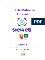 Guia de Matricula en Sieweb