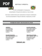 TENDER DOCUMENT FOR KIGANJO DISPENSARY Neg No. 877295