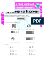 1 Operaciones Con Fracciones para Quinto de Primaria