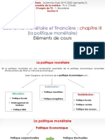 Chapitre III (Politique Monétaire)