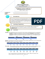 Learning Activity Sheet No. 1: Department of Education