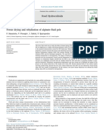 Freeze Drying and Rehydration of Alginate Fluid Gels