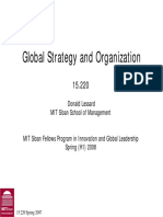 Global Strategy and Organization