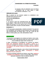 Liçaõ 2 - Ebd - Conhecendo Os Atributos de Deus