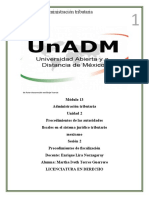 Módulo 13 Administración Tributaria: de Autor Desconocido Está Bajo Licencia