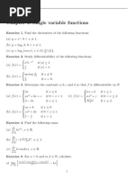 Chapter 1: Single Variable Functions: Lecturer: Do Trong Hoang