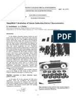 Simplified Calculation of Linear Induction Drives Characteristics