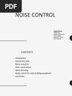 Noise Control: Submitted by