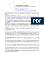 Rrevocable Trust Agreement: (For The Benefit of The Grantor'S Adult Children, Designating Two Trustees)