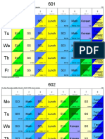 Grade 6 Schedules