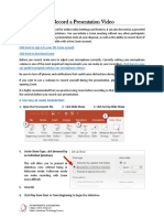 Using Zoom To Record Presentations