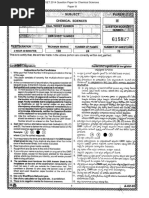 APSET 2014 Question Paper III CHEMICAL SCIENCES