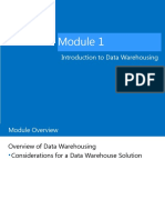 Introduction To Data Warehousing