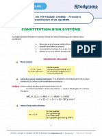 Fiche de Revision Physique Chimie 2021 Premiere Constitution D Un Systeme