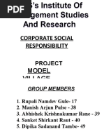 Corporate Social Responsibility: Project