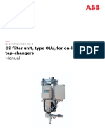 Oil Filter Unit, Type OLU, For On-Load Tap-Changers: Manual