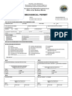 Mechanical Permit (Front)