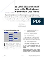 Radar-Based Level Measurement in Urea Synthesis or The Elimination of Radioactive Sources in Urea Plants