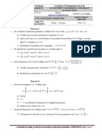 Maths Devoir Surveillé N°1 TLe SEXP