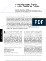 Timing Protein Intake Increases Energy Expenditure 24 H After Resistance Training