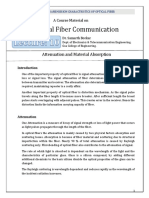 Lecture 10 - Transmission Characterisrtics of Optical Fiber-Attenuation (OFC)