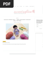 Sakura Kimono Doll Free Amigurumi Crochet Doll Pattern: Mailing List Sign